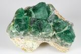 Green, Fluorescent, Cubic Fluorite Crystals - Madagascar #183899-1